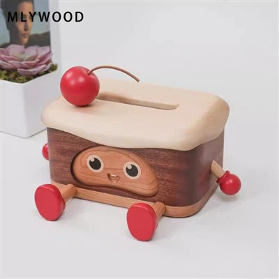 Tampa de tecido de madeira